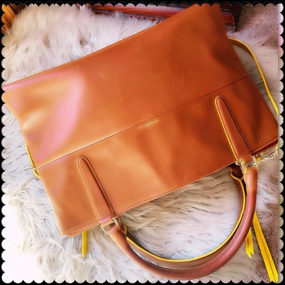 COACH BOUROUGH BAG IN SADDLE / BRITISH TAN
BEAUTIFUL PEBBLED LEATHER - Picture 11 of 16